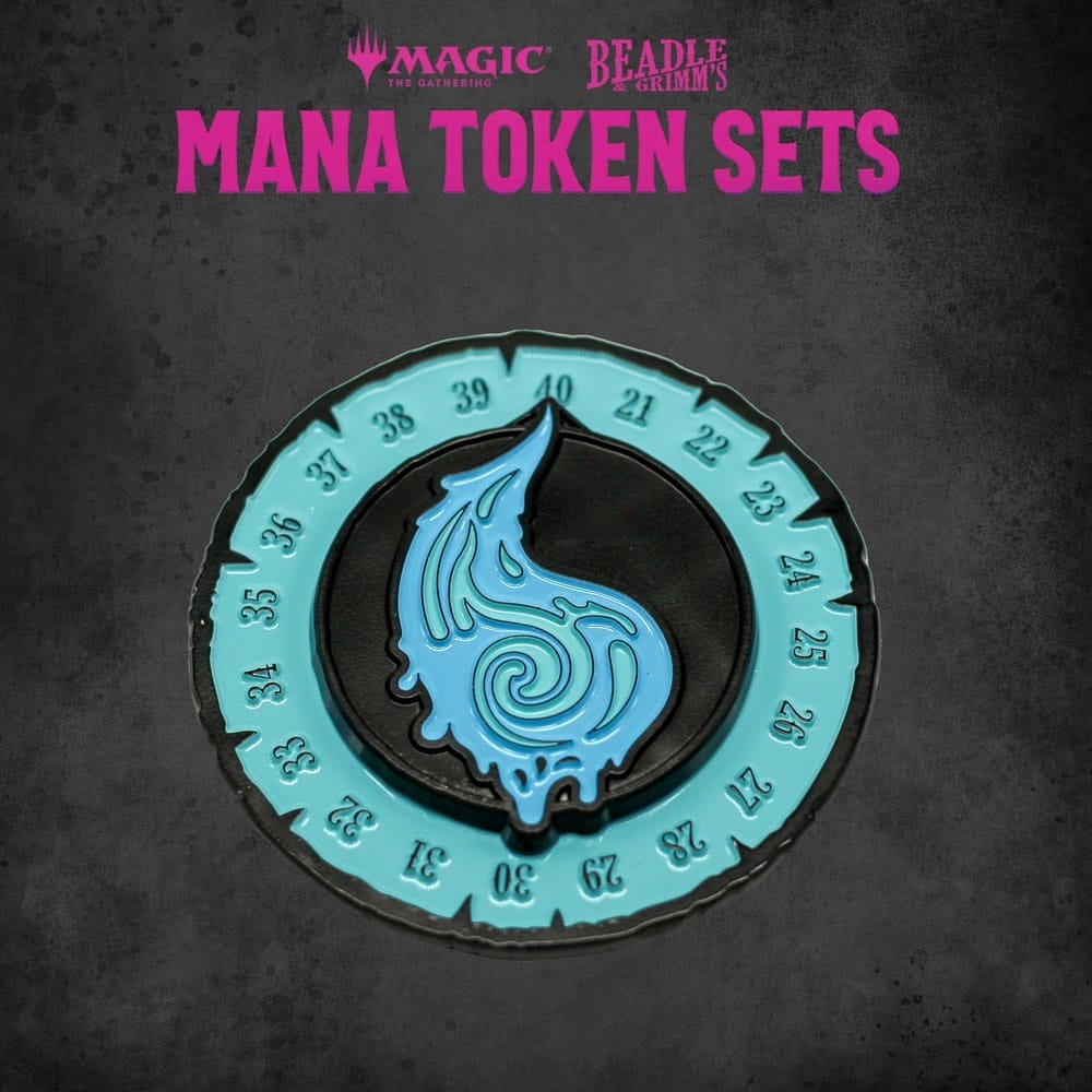 Dés et Jetons Magic the Gathering Mana Bleu pour Compter vos Points