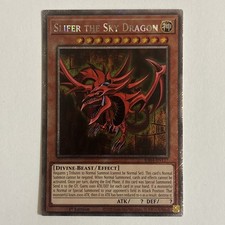 Slifer The Sky Dragon RA04-EN117 Platinum Secret Rare Yugioh Tcg 1st Ed NM Card!