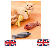 Catnip Pet Fish Kitten Toy Gift Interactive Simulation Fish Play Toys UK Seller.