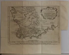 CAPE OF GOOD HOPE SOUTH AFRICA 1749 BELLIN & VAN SCHLEY UNUSUAL ANTIQUE MAP