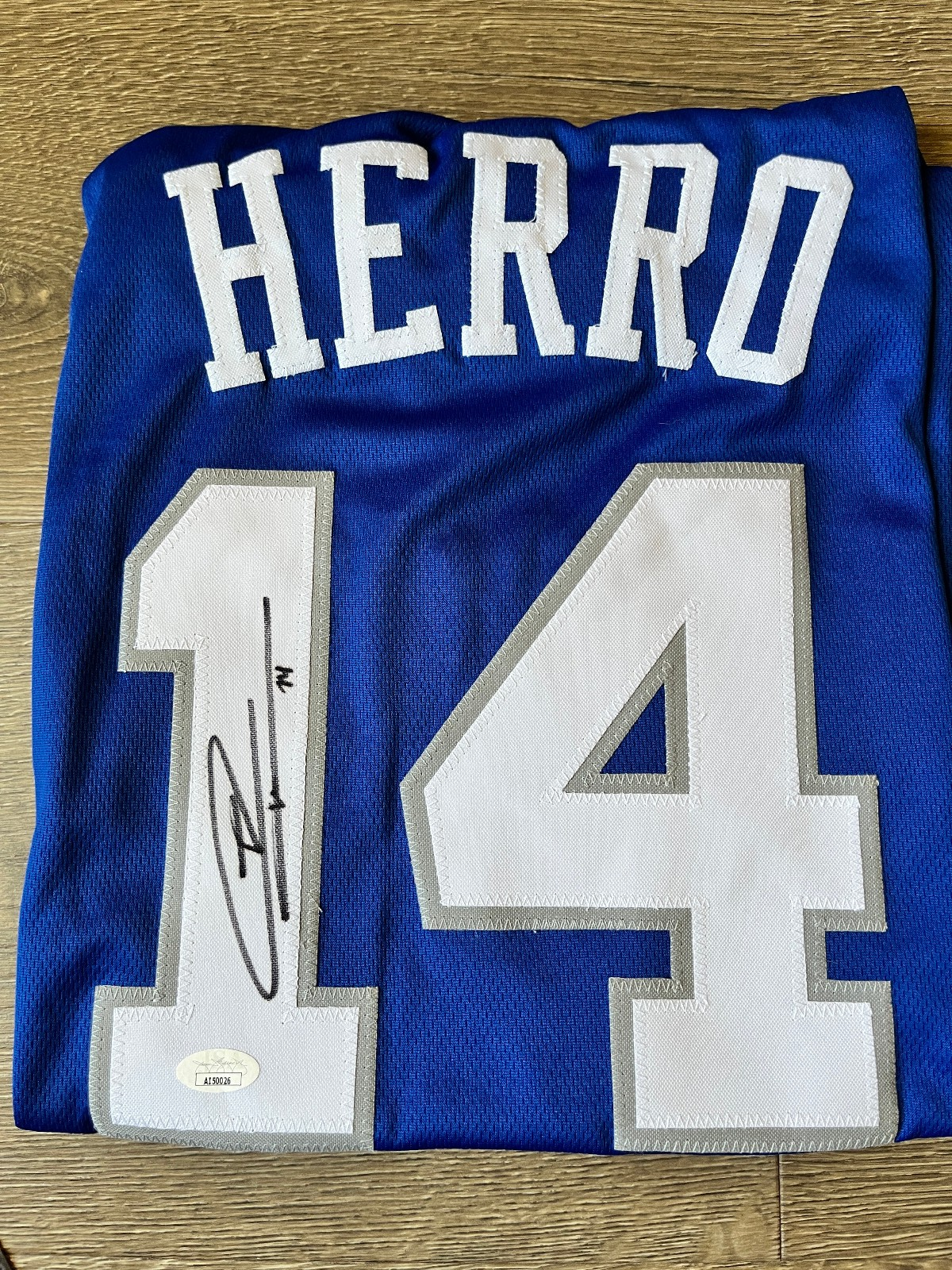 Tyler Herro Autographed Signed Kentucky Wildcats / Kentucky Blue College Basketball Jersey JSA COA 