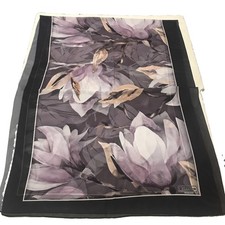 4 Seasons Scarf Purple Floral Sheer 74 By 27 Inch 4280