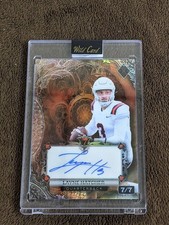 2024 WILD CARD 7 CARD STUDS BRONZE ROOKIE /7 AUTO LAYNE HATCHER