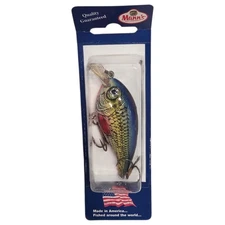 VINTAGE Mann's Medium Diving BLUE Golden Shad NEW OLD STOCK NOS ALEWIFE USA 