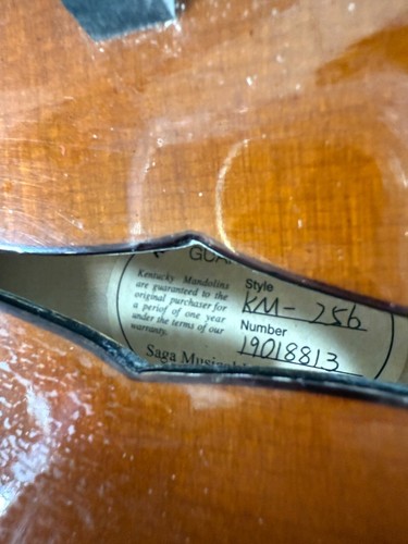 Kentucky KM-256 A-Model Meticulously Handcrafted Mandolin - Brown Gloss Finish - Picture 15 of 24