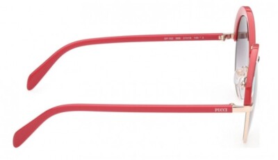 Emilio Pucci EP102 68B Red Multicolor Round Plastic  display picture 1