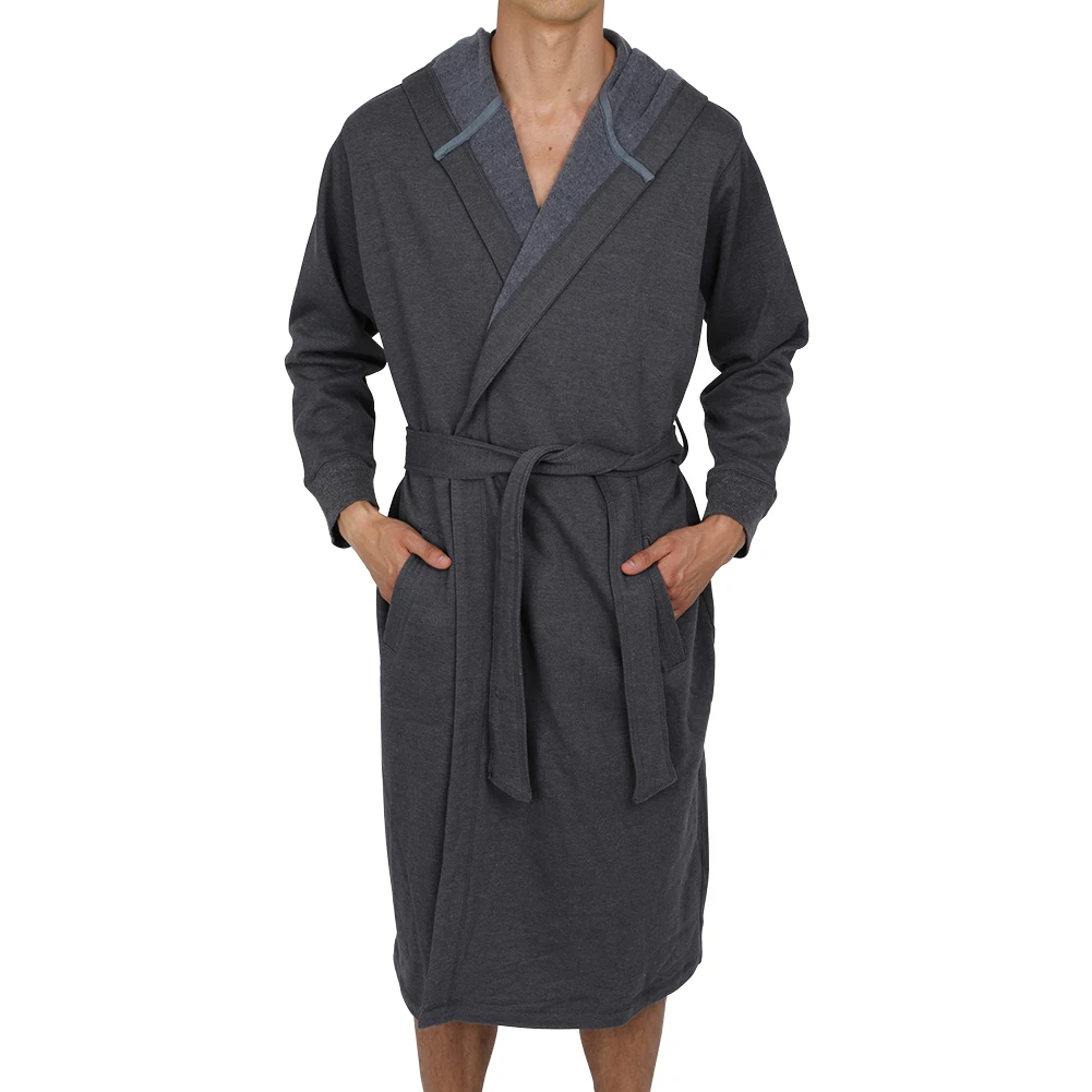Gray Hooded Sleepwear & Robes for Men for sale