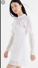 Urban outfitters white long sleeve sheer dress Xs boho