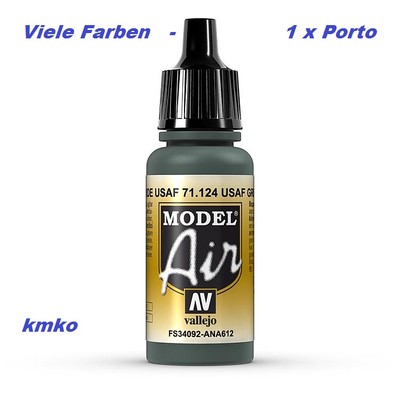 Vallejo Model Air MA 124 71.124 USAF Green FS34092 ANA612 17ml  