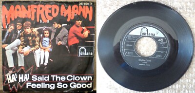 2 Vinyl Single 7'' - Manfred Mann - Ha! Ha! said the Clown und Mighty Quinn