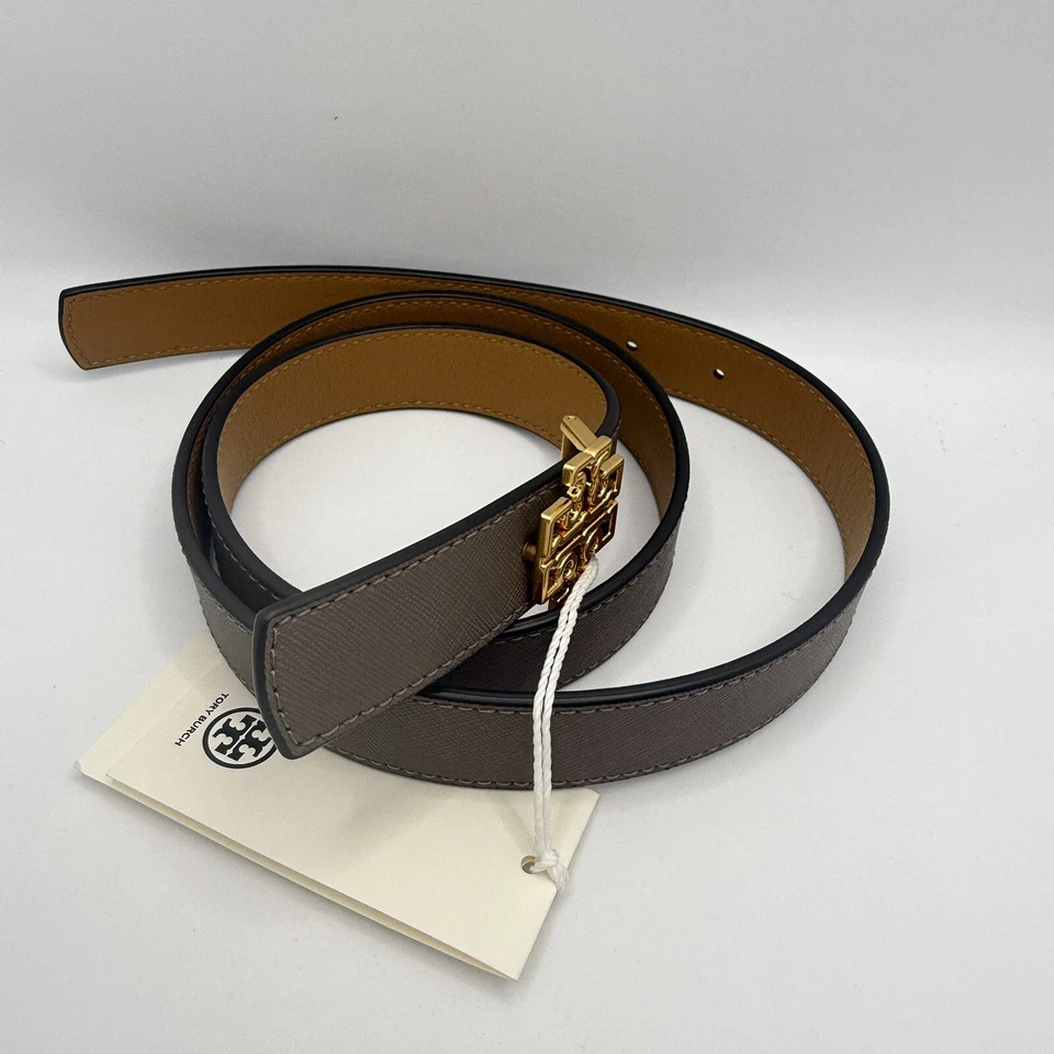 Tory Burch Britten Logo Reversible 1" Width Belt 141739 - Image 2 of 4
