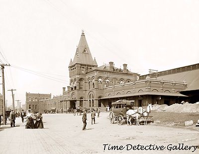 New York Central Railroad Station, Rochester, NY - c.1910 - Historic Photo Print