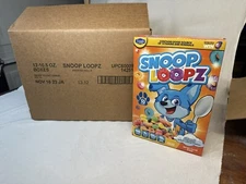 Rare Broadus Foods Snoop Loopz Cereal Case of 12 New Sealed Snoop Dog  11/16/23