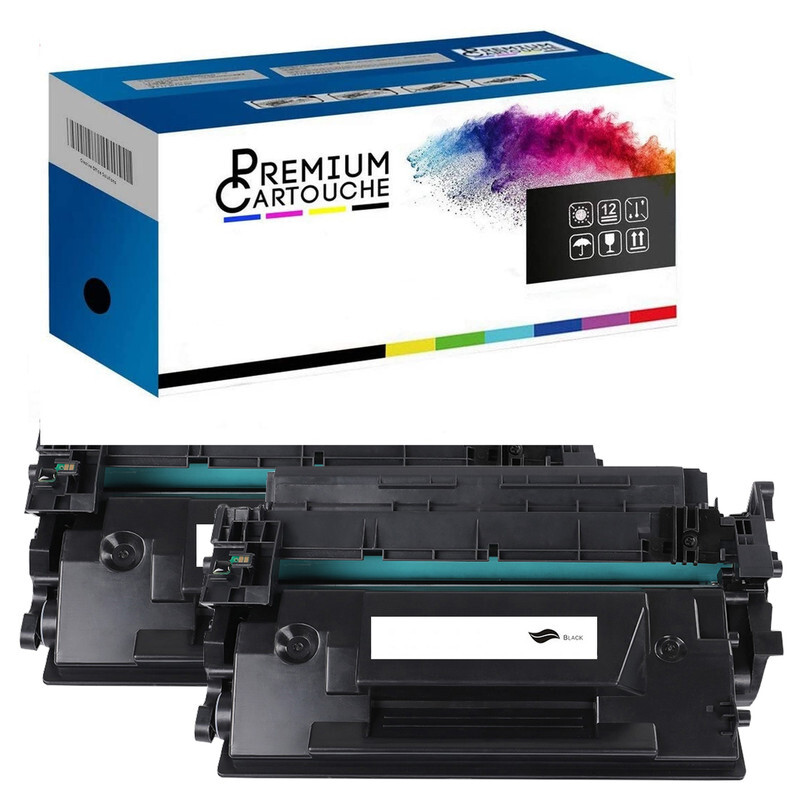 Toner CF289A 89A noir compatible LaserJet Enterprise lot de 2 cartouches laser