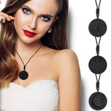 Shungite Natural Stone Pendant Cut Original Healing Crystal EMF Protection