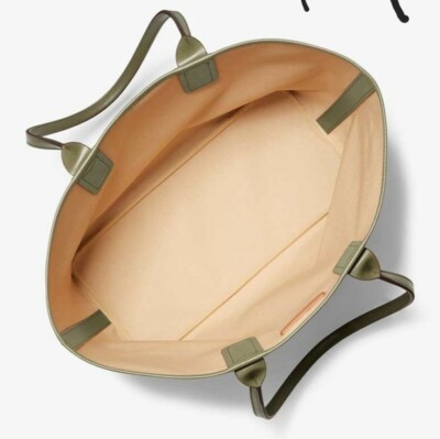 MK Michael KORS Jodie LARGE Tote Jacquard Army Green MSRP $498