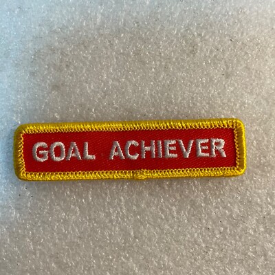 Goal Achiever Rectangle Patch 3''x.5'' GnuFashion