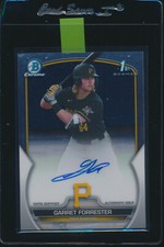 GARRET FORRESTER AUTO 1st 2023 Bowman Chrome Draft Autograph PIRATES Rookie RC