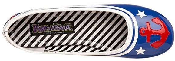 FUNTASMA Marinero Náutico Americano Elección Voto Disfraz Ancla Ballet Pisos 8 Foto 3 de 4