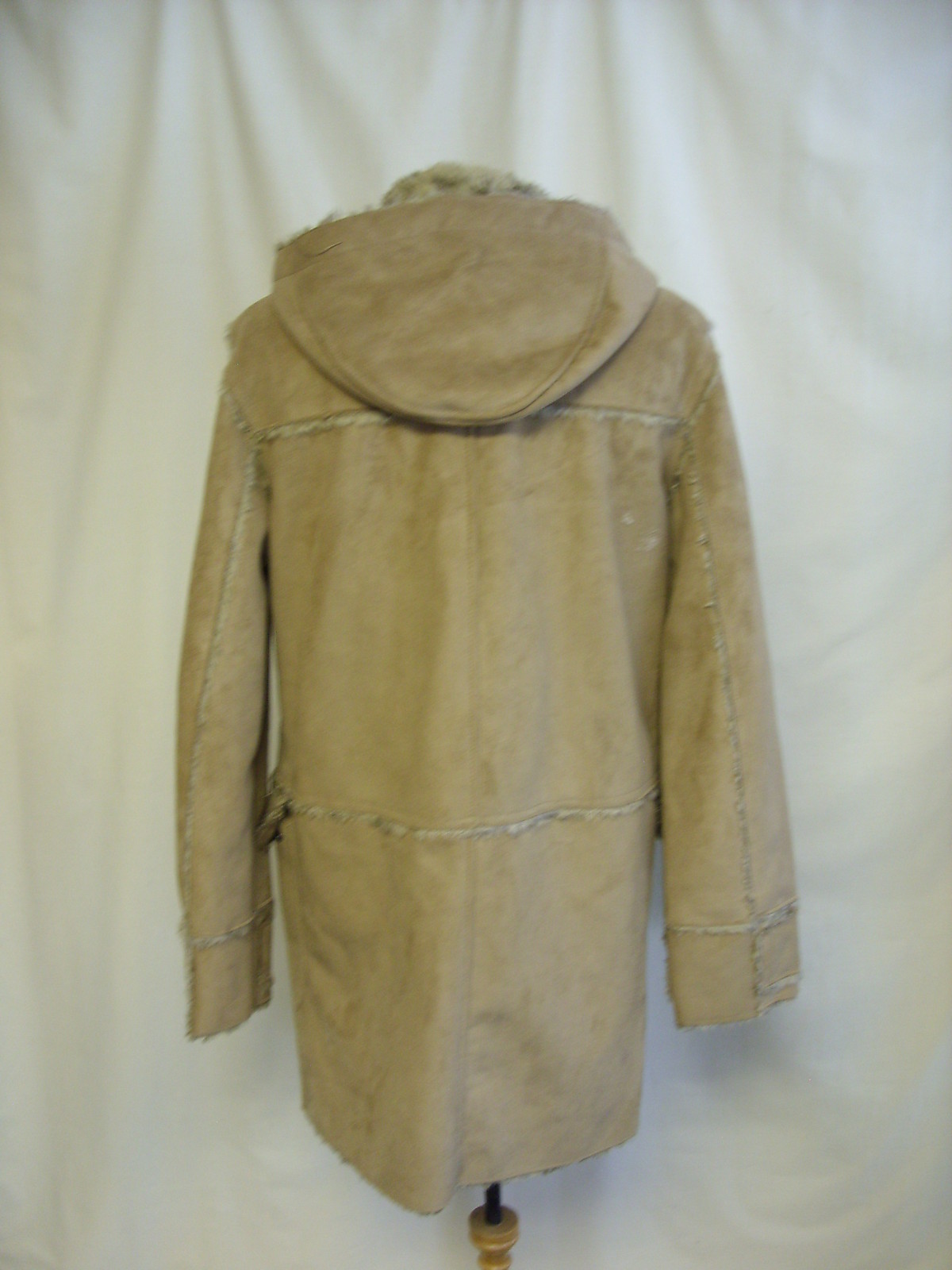 ALTRA Cappotto donna in pelliccia sintetica River Island UK S tasche in cammello con cappuccio e borchie 1038