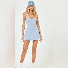 L*Space Rally Women’s Athletic Dress in Haze Blue Size XL