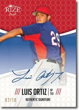 LUIS ORTIZ 2014 Rize Rookie Autograph RED AUTO RC #/10