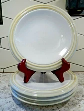 FOUR Pfaltzgraff Cappuccino Pattern Speckled Salad Plates 8 1/4"