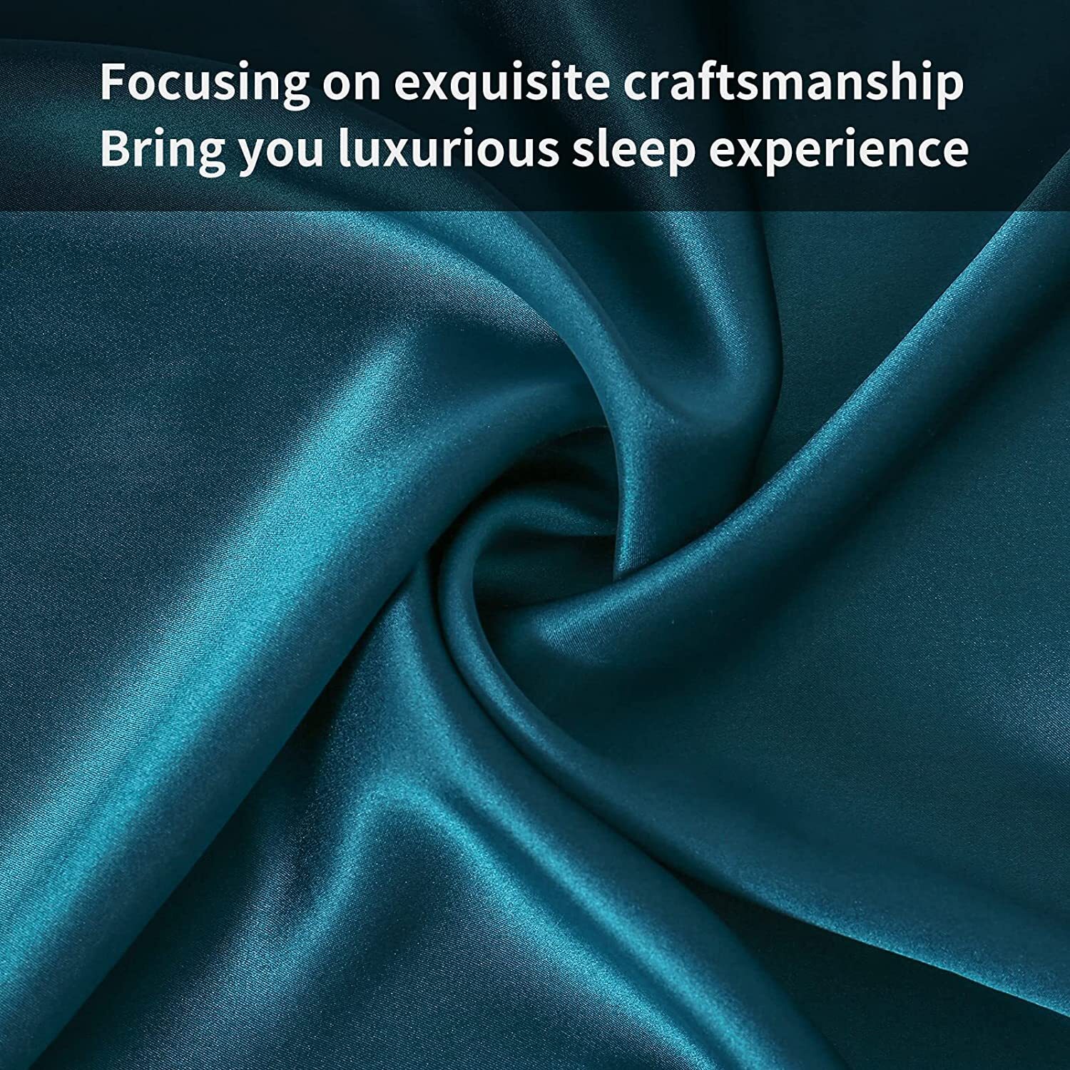 2PCS Mulberry Silk Standard Pillow Cases Slip Protector 25 Momme Silk