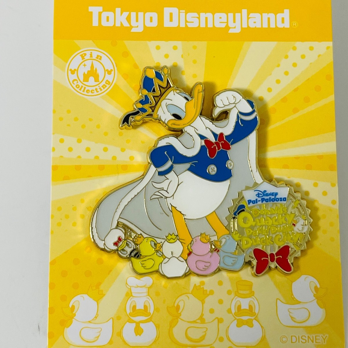 Disney Tokyo Japan Donald Duck Quacky Duck City Pin Badge
