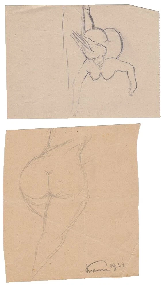 Pencil Art Deco Nudes Art Drawings
