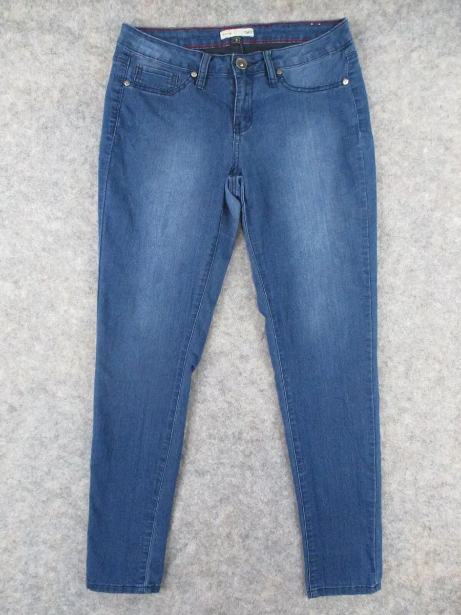 YMI Jeans Womens 9 Blue Denim Skinny Jegging Low Rise Dark Wash 28x30