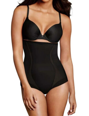 Maidenform High Waist Brief Size S Cool Comfort Anti-Static Style FP5000 Black