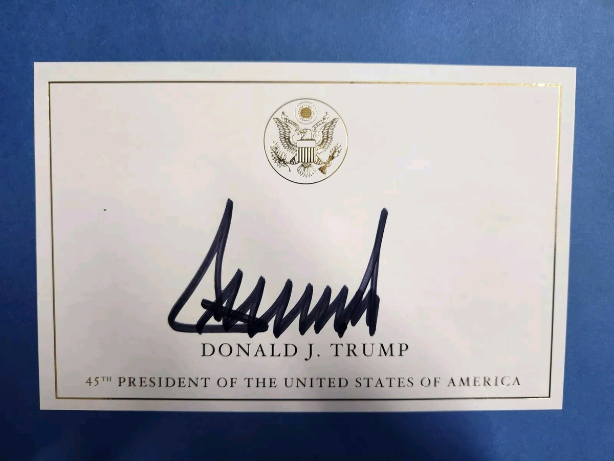 AUTOGRAPHED DONALD J TRUMP SIGNED Book “Save America