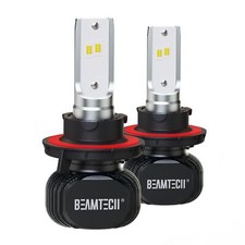 Beamtech H13 Bulbs S1 Series 9008 Fog Lights 300 Brighter 6500k White 2 B...