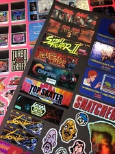 Custom Arcade Marquee Sticker Decal Holographic Glossy Vinyl @2x6”