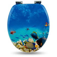 Toilet seat with automatic lowering system toilet lid toilet seat Sanfino ®
