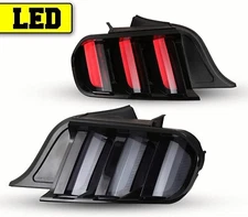 EURO For 2015-2023 ford mustang tail lights led rear smoke sequential turn lamps