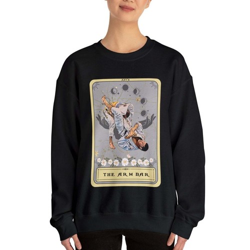 Jiu Jitsu Sweatshirt The Arm Bar Tarot Card - Picture 2 of 12