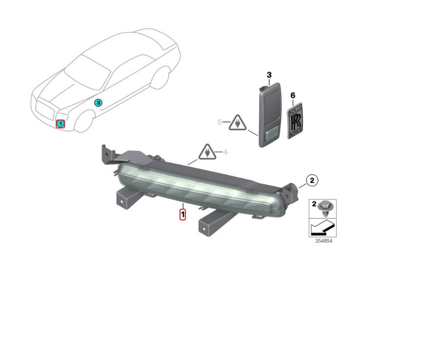 Rolls Royce Ghost & Wraith Turn Signal Indicator Left Side