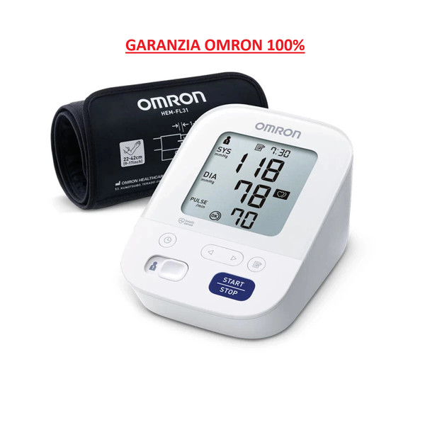Omron M3 Comfort Misuratore Di Pressione HEM-7155 + Alimentatore Dm A Marchio Ce-image