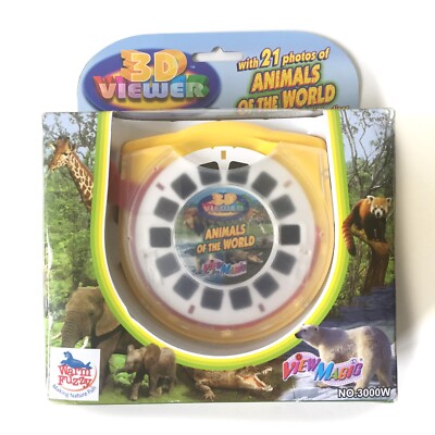 New Warm Fuzzy Animals 3D Viewer Animals of the World 3 Changeable Slides