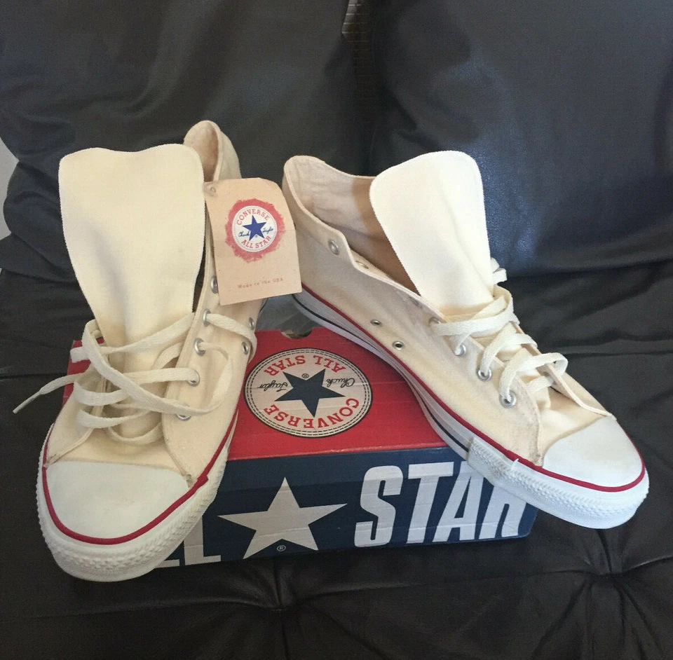 Converse ALL STAR/Hecho en EE. UU. (12 EE. UU.) ¡NUEVO! con caja y etiqueta originales! Foto 3 de 4
