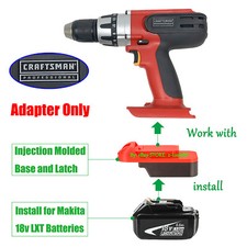 1 x Adapter Convert for Makita 18v LXT Li-Ion Battery To Craftsman Old 20v Tools