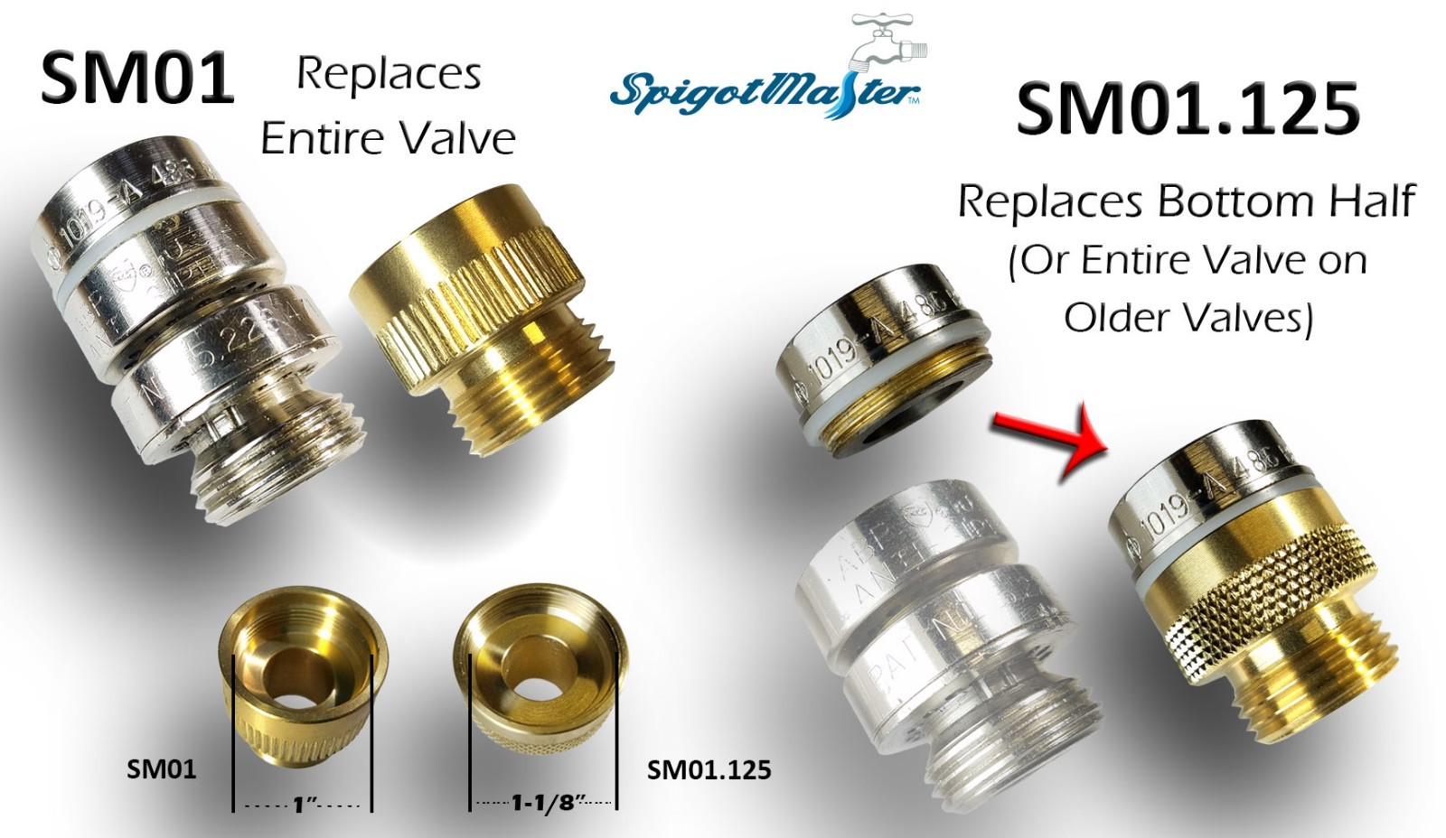 SpigotMaster SM01.125 Converts Arrowhead PK1360 AntiSiphon Valve 2