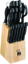 RENBERG Tenessy | Coltelli Da Cucina | Set Completo Di 15 Pezzi Con Ceppo Di Leg