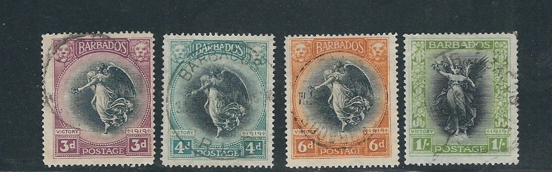 BARBADOS 1920 VICTORY set 4 values only (Sc 145-48) F/VF USED | eBay