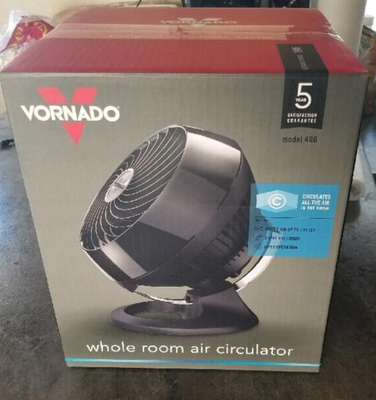 VORNADO WHOLE ROOM AIR CIRCULATOR FAN WITH 3 SPEEDS, MODEL: 460, CR1-0253-06  | eBay