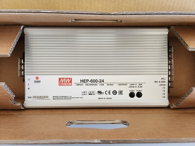 Mean Well HEP-600-24 600W AC/DC Switching Power Supply - New