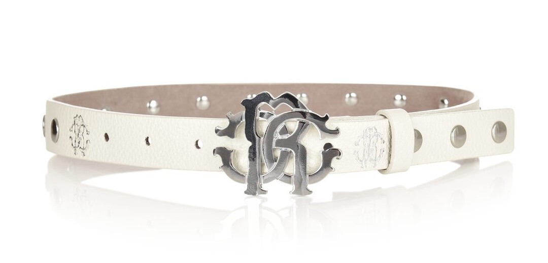 Just Cavalli Silver Studded Women\'s Belt JUST CAVALLI METAL STUDS SNAKE PRINT LEATHER WOMEN main image 4