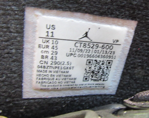 Air Jordan 6 Retro Toro Bravo CT8529-600 Red & Black Size 11 With OG/Box - Foto 7 di 15